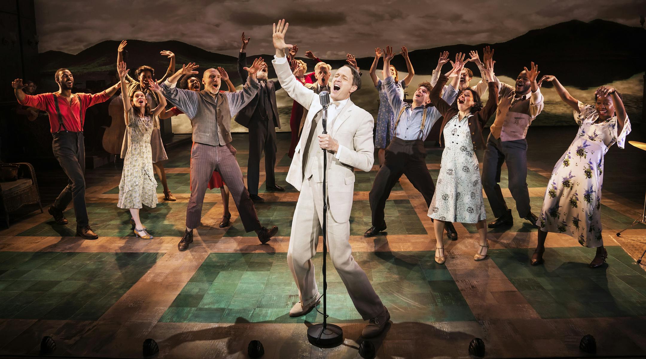 The Broadway cast of "Girl From the North Country."