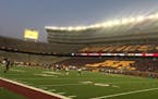 Gophers hold open practice under the lights at TCF Bank Stadium