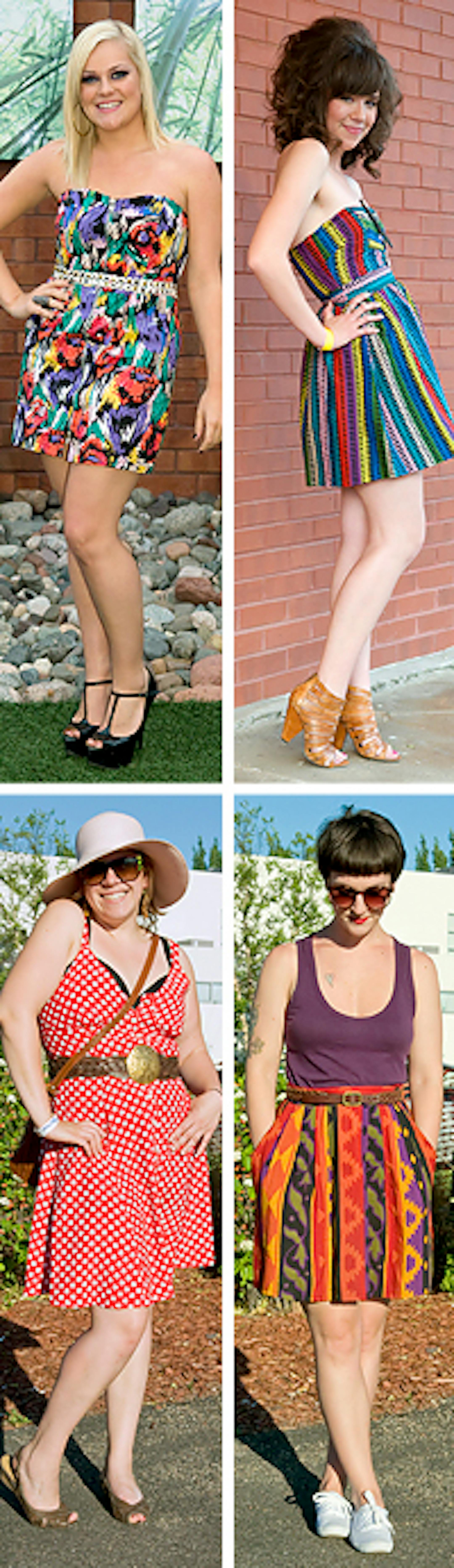 Clockwise from top - Rebecca Peterson, Elise Diebel, Andrea Horne, Jennifer Wanczycki