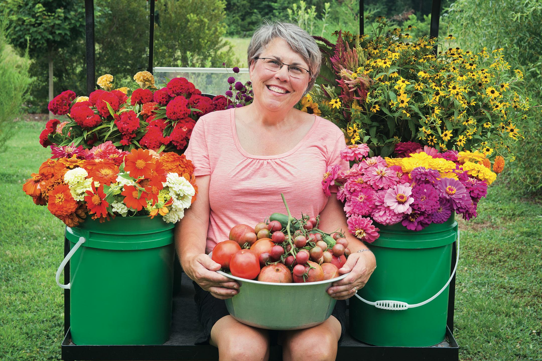Lisa Ziegler, author of "Vegetables Love Flowers"