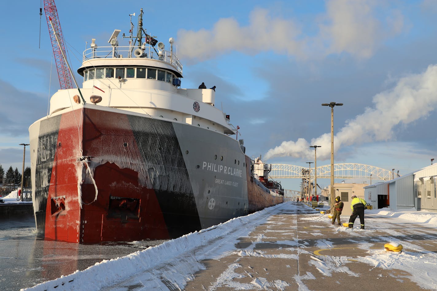 The Philip R. Clarke was the last ship through the Soo Locks for the 2023 season.