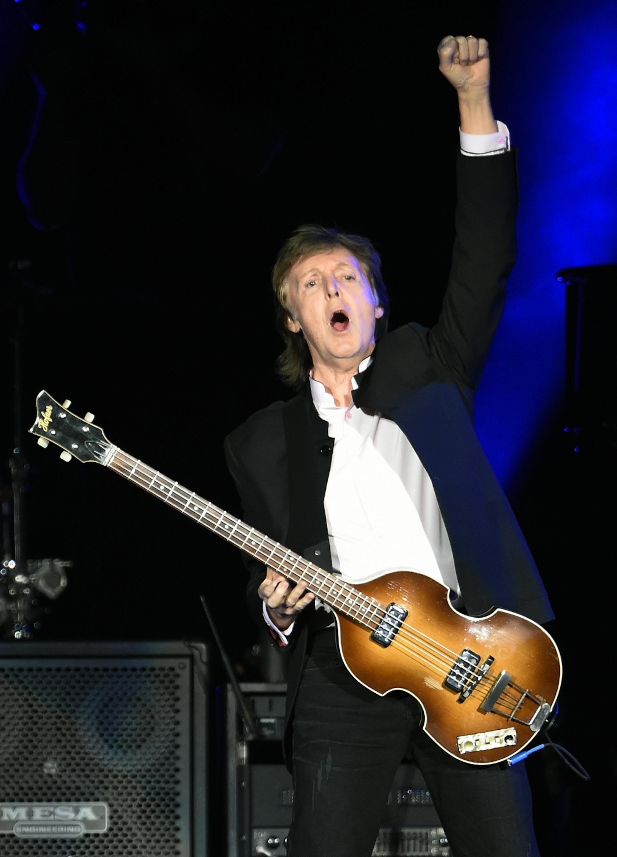 Paul McCartney performs on day 2 of the 2016 Desert Trip music festival at Empire Polo Field on Saturday, Oct. 8, 2016, in Indio, Calif.