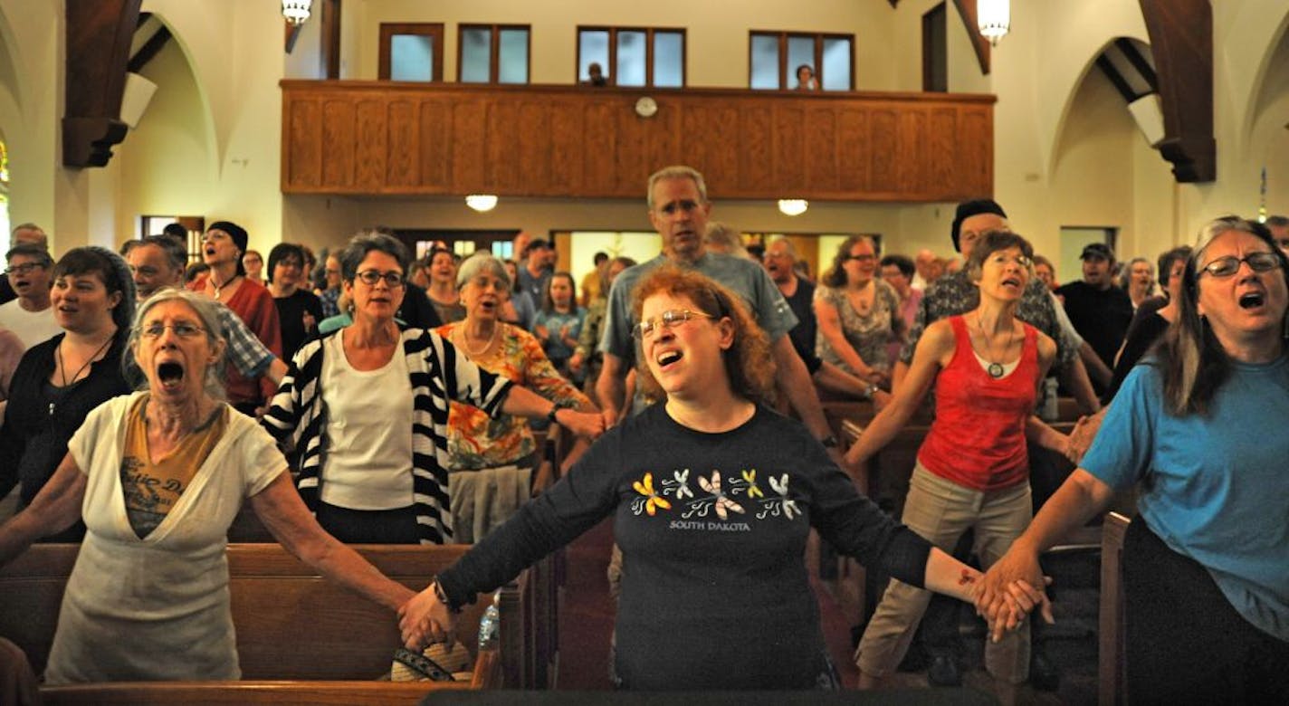 Walker members celebrated the memory of their church Monday. What did they sing? A rousing version of "Will the Circle Be Unbroken?"