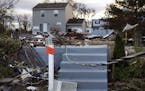 A 2012 photo shows the front steps of a home oblitered by Hurricane Sandy in Union Beach, N.J. MUST CREDIT: Bloomberg photo by Victor J. Blue.