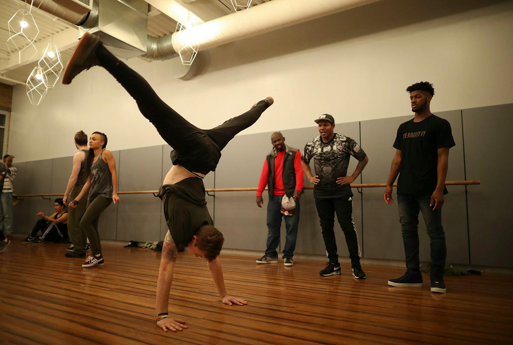 Nathan "Nate Crash" Maliscke took a turn showing off moves during the jam session.