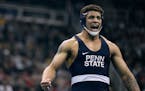 Greg Kerkvliet, who wrestled for Simley in high school, won the NCAA heavyweight championship for Penn State in March.