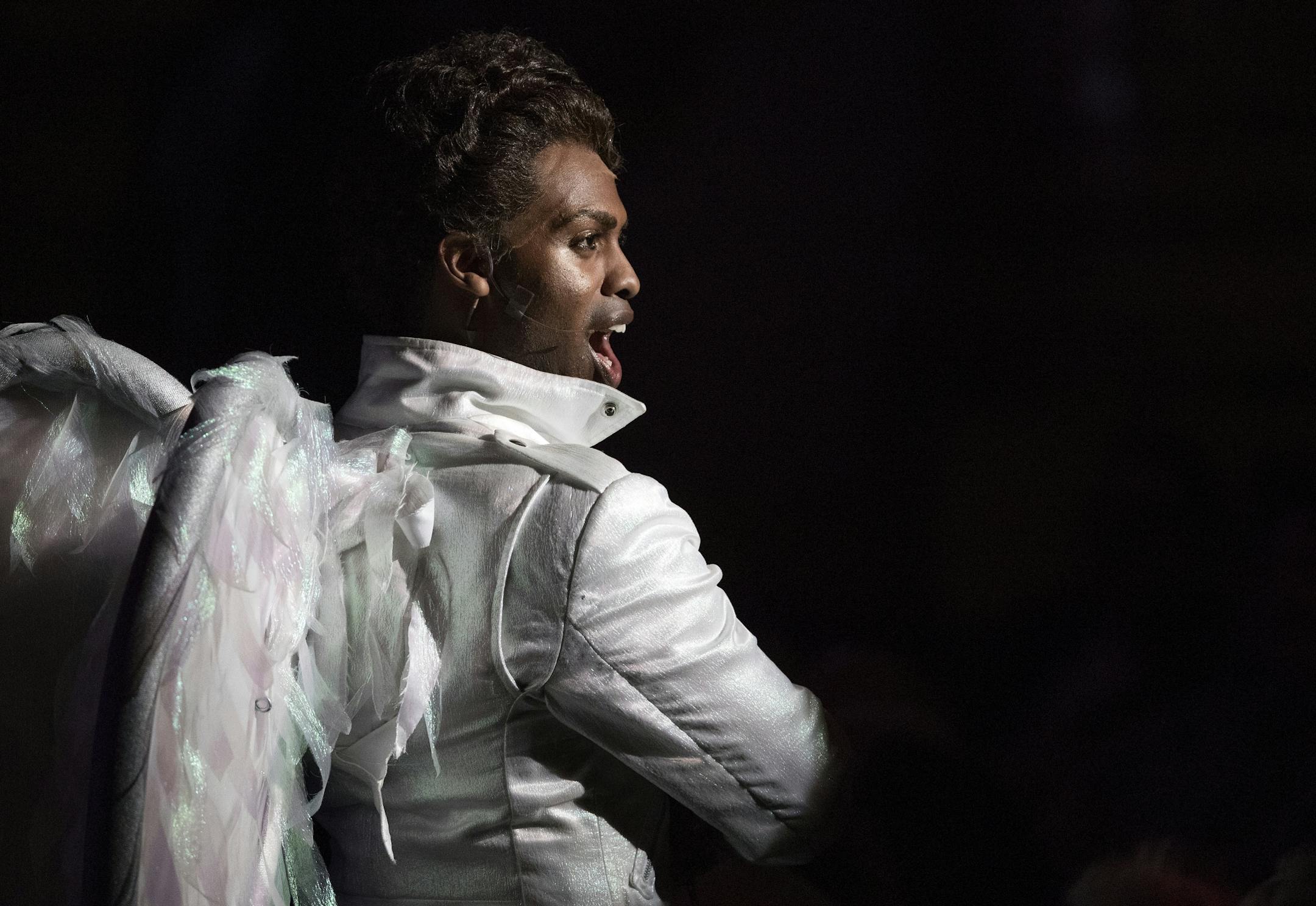 Kasano Mwanza performed a song from Grease during the Ivey Awards.