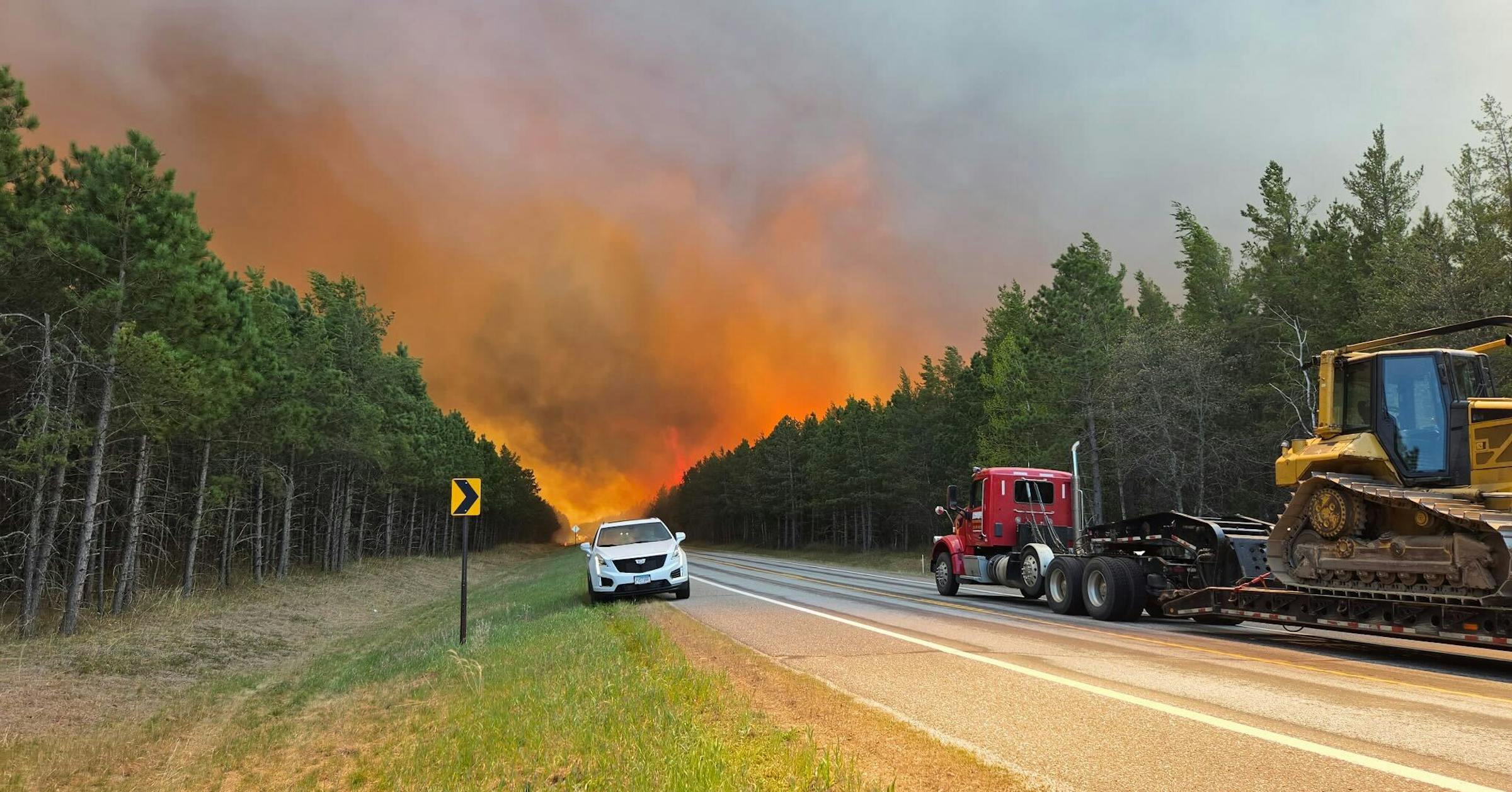 Fire crews battle multiple wildfires across northern Minnesota