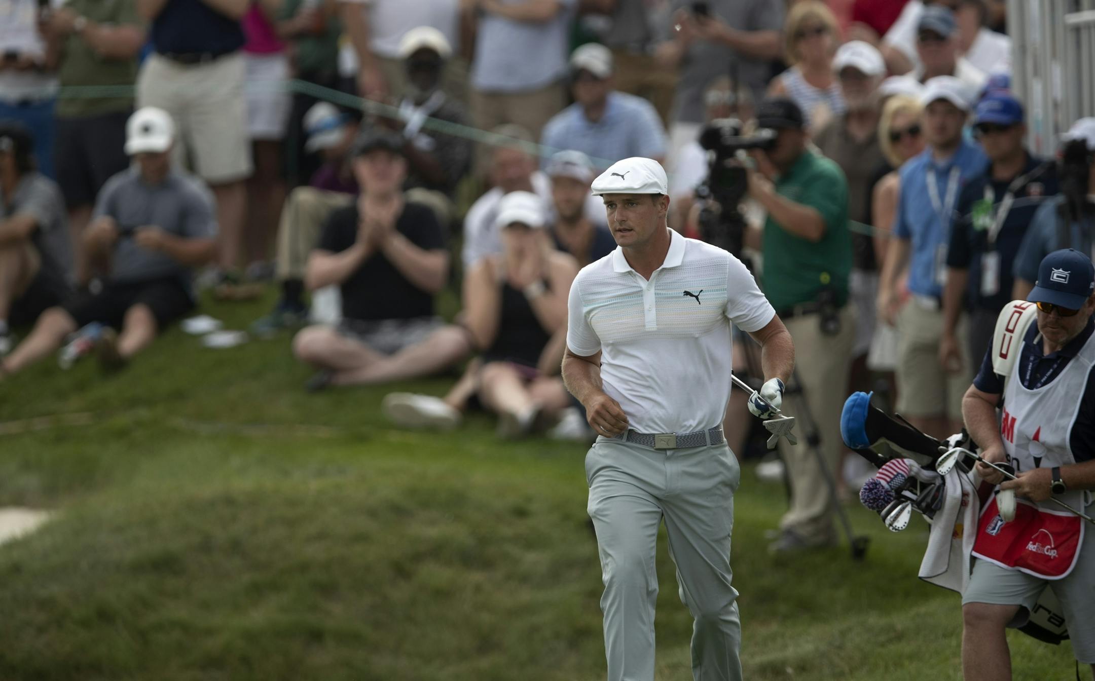 Bryson Dechambeau at 18 green during third round action at TPC Twin Cities Saturday July,6 2019 in Blaine, MN.