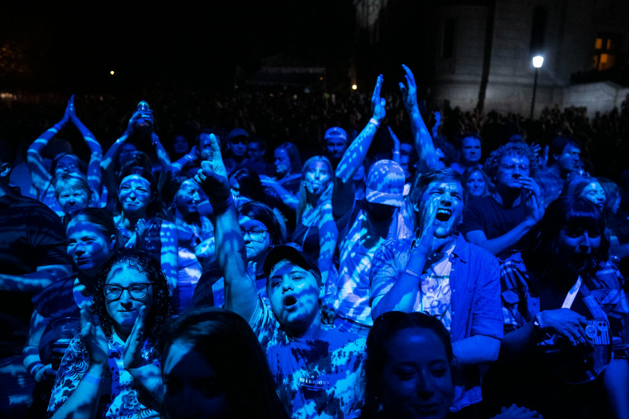 Motion City Soundtrack drew a massive and energetic crowd during their set Friday evening at the Basilica Block Party in Minneapolis.