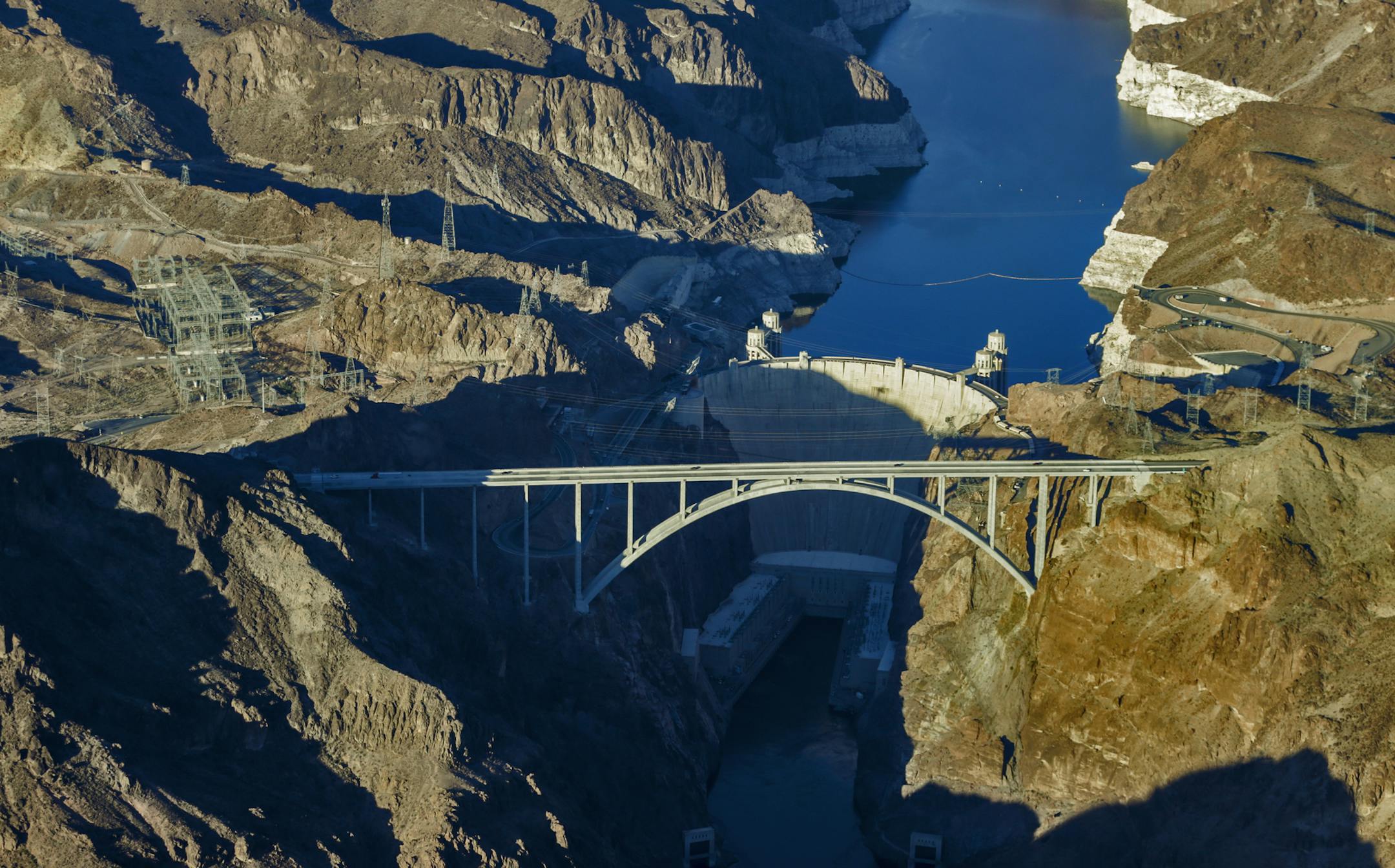A 2015 file image shows a low water level in Lake Mead reservoir and Hoover Dam with a "bath tub ring." The specter of a drought-ridden summer in 2018 has focused renewed urgency on state and local conservation efforts, some of which would fundamentally alter Americans' behavior in how they use water. (Irfan Khan/Los Angeles Times/TNS) ORG XMIT: 1228869