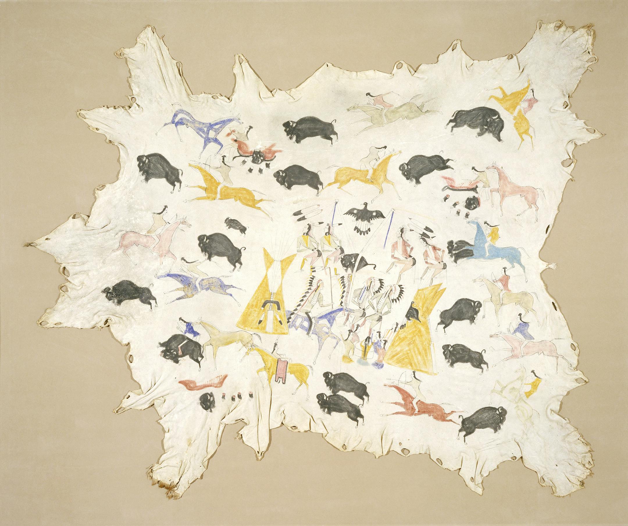 Shoshone Elk Hide, donated by Bruce Dayton to the MIA. ] photo provided by MIA ORG XMIT: 3384