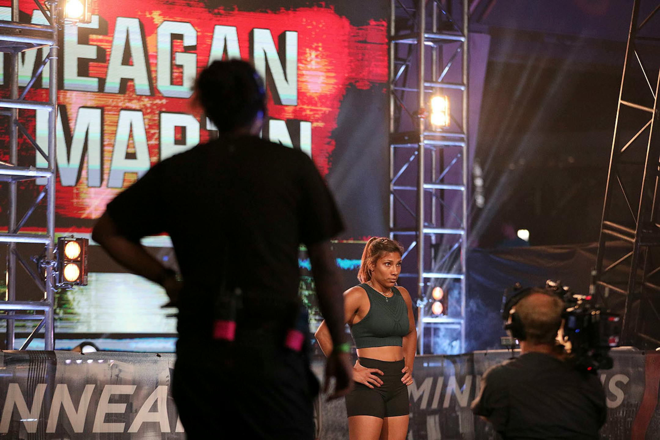 Contestant Meagan Martin prepared to run the course.