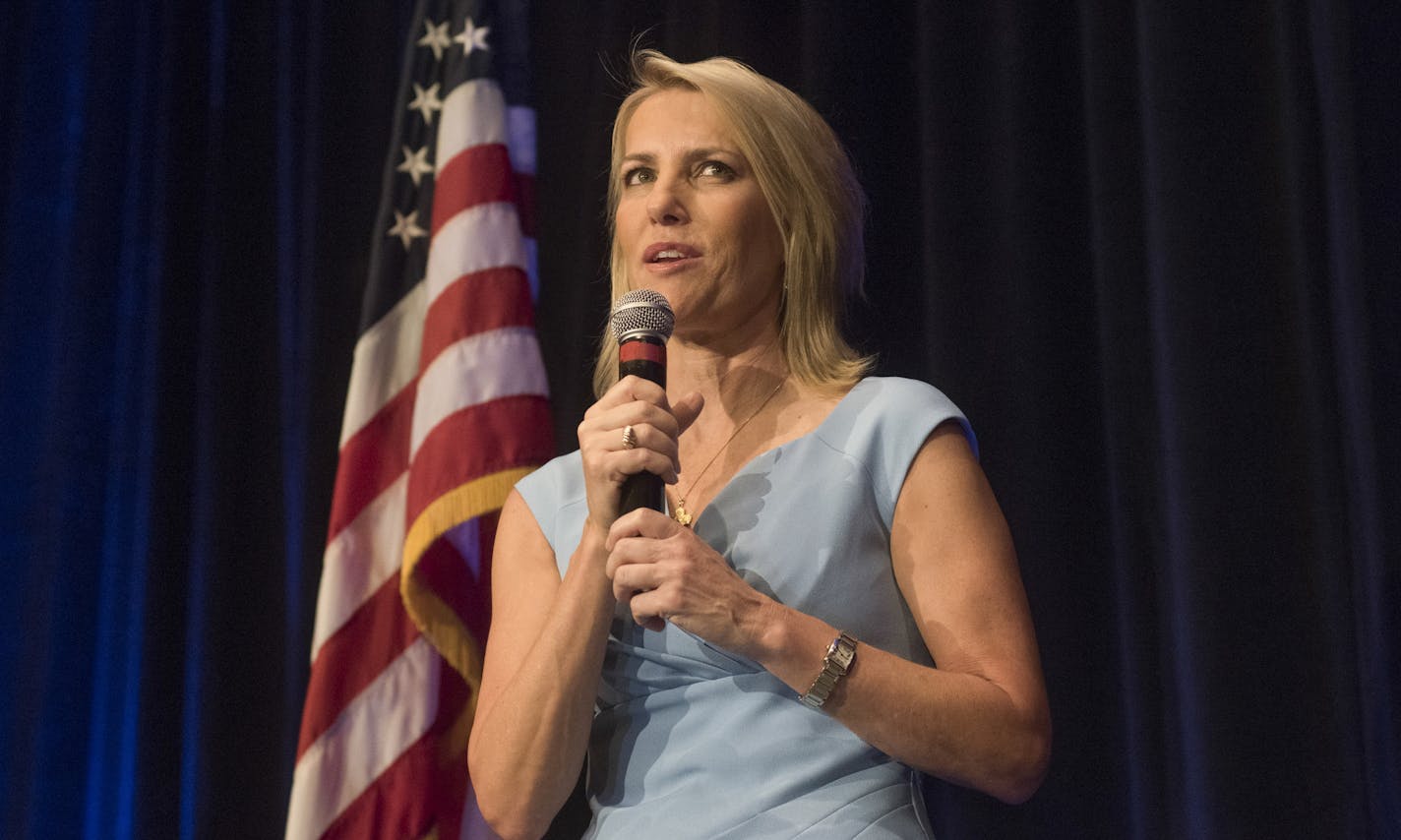 FILE &#xf3; Laura Ingraham, a Fox News host, speaks at an event in Scottsdale, Ariz., Oct. 17, 2017. Ingraham apologized under pressure on March 29 for taunting a survivor of the school shooting in Parkland, Fla., as three companies confirmed they would pull advertising from her show. (Laura Segall/The New York Times)