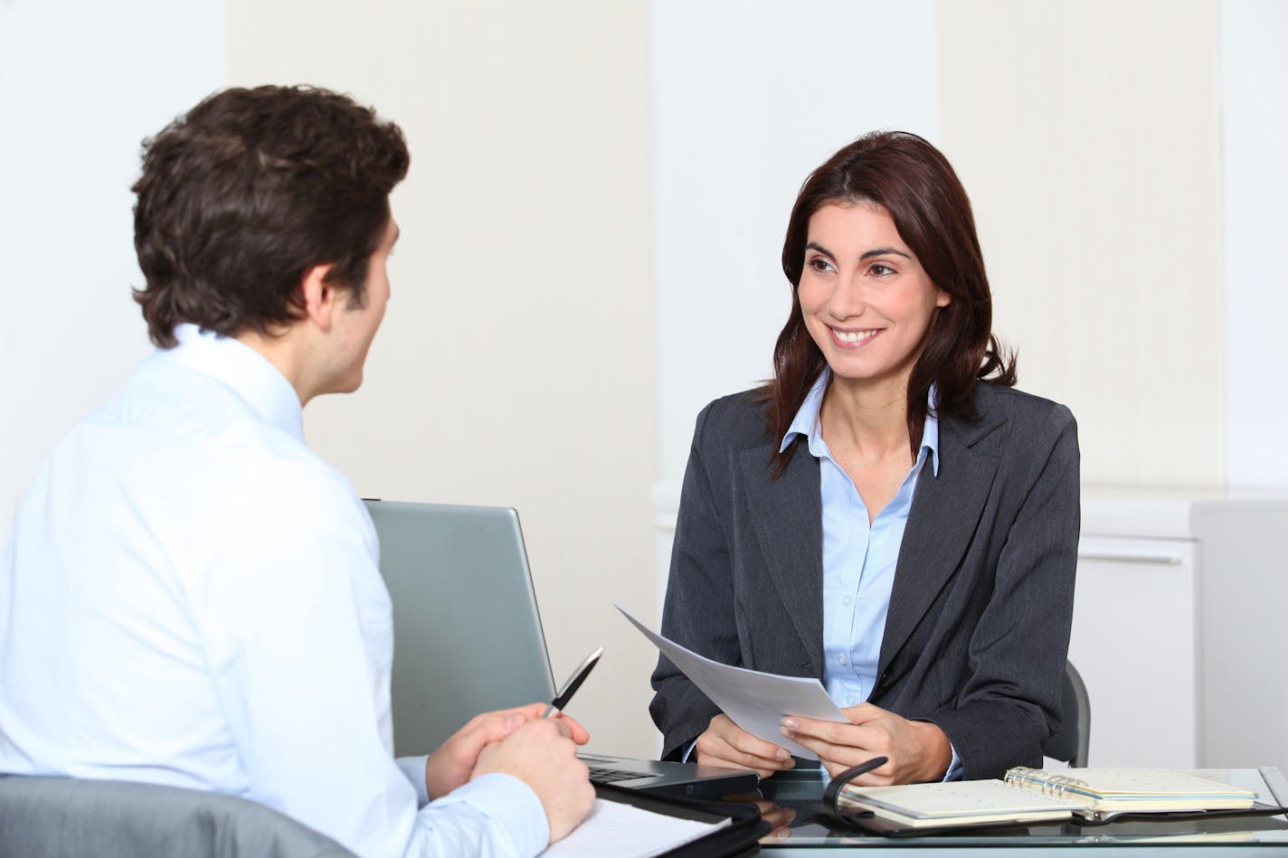 Job applicant having an interview. Istock photo