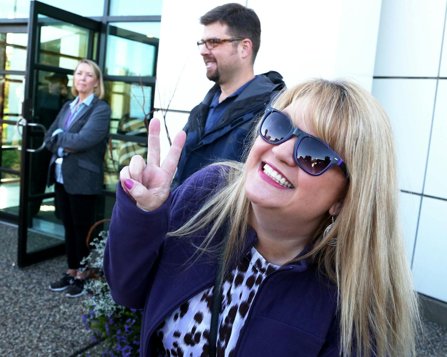 Super Prince fan Chris Skluzacek of Montgomery was the first off the bus carrying the first fans to get inside the new Paisley Park Tour and mugged before entering Paisley Thursday, Oct. 6, 2016, in Chanhassen, MN.](DAVID JOLES/STARTRIBUNE)djoles@startribune.com new Paisley Park Tour**Chris Skluzacek,cq