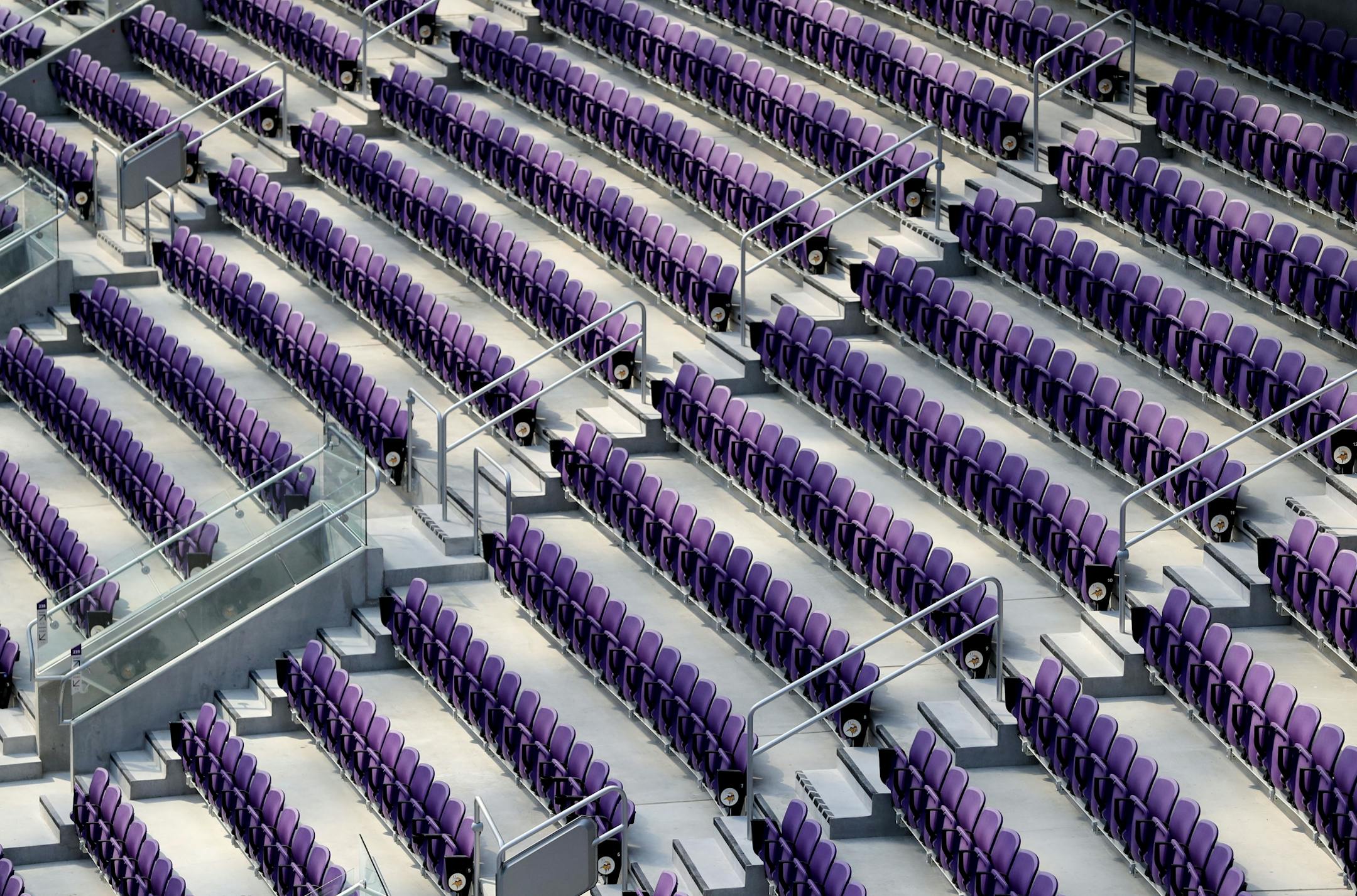 Stadium seating during a media tour Tuesday, July 19, 2016, at U.S. Bank Stadium in Minneapolis, MN.