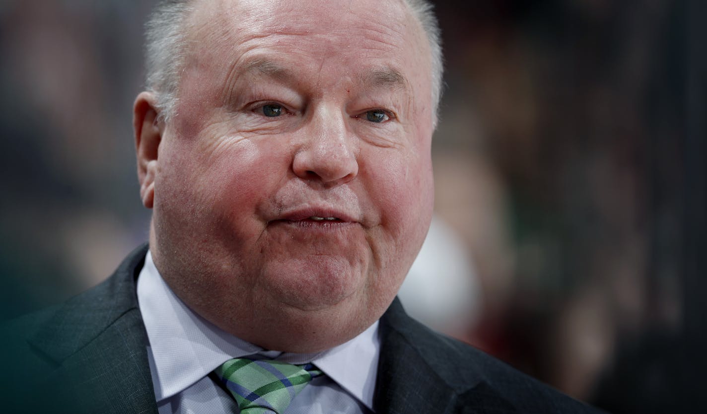 Minnesota Wild head coach Bruce Boudreau. ] CARLOS GONZALEZ &#xef; cgonzalez@startribune.com - March 7, 2017, St. Paul, MN, Xcel Energy Center, NHL, Hockey, St. Louis Blues at Minnesota Wild