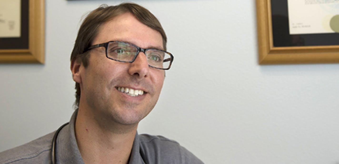 This undated photo shows Dr. Robert "Dr. Bob" Sears at his pediatrics and family medicine practice in Capistrano Beach, Calif. The Medical Board of California has ordered that Sears, a leading vaccine skeptic, be put on probation for 35 months. The medical board accused the Orange County pediatrician of "gross negligence" for writing a doctor's note for a 2-year-old boy saying the child should have "no more routine childhood vaccines for the duration of his childhood." (Ed Crisostomo/The Orange