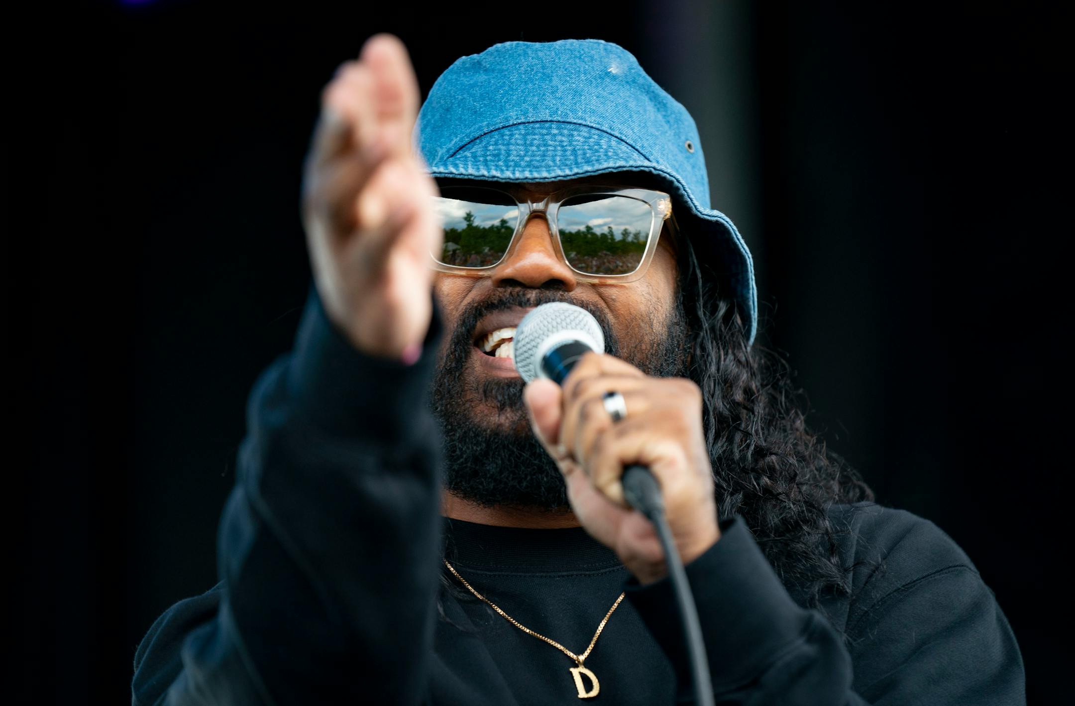 DaM-FunK performs on the Garden Stage during Rock the Garden.