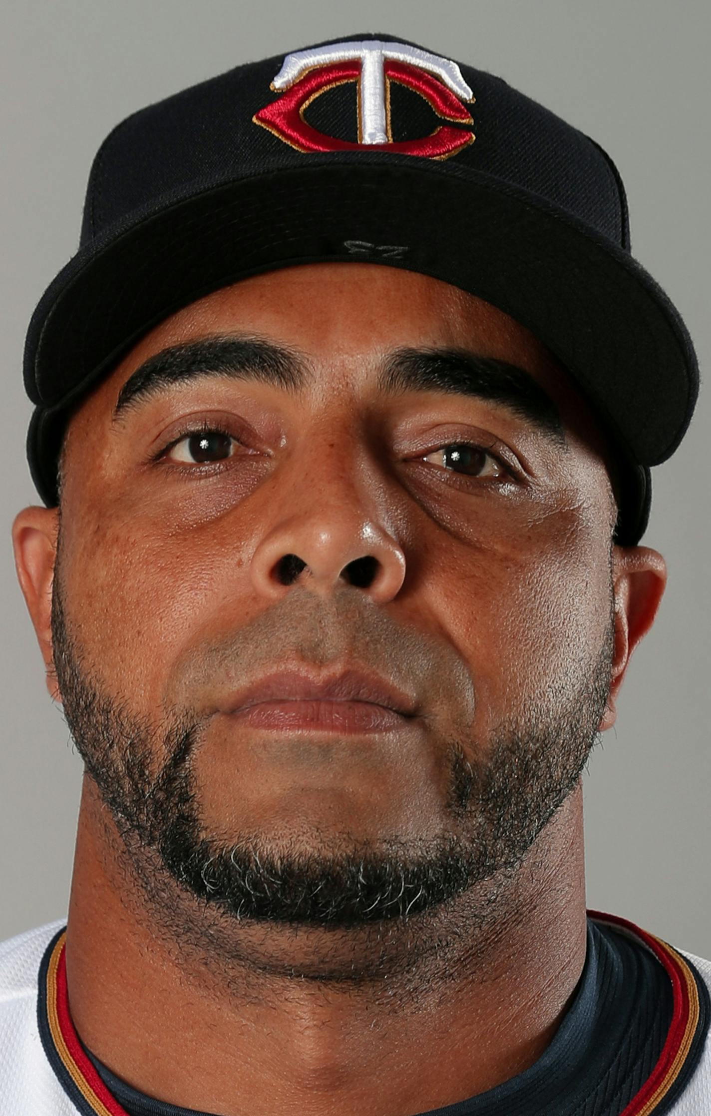 This is a 2019 photo of Nelson Cruz of the Minnesota Twins. This image reflects the 2019 active roster as of Feb. 22, 2019, when this image was taken. (AP Photo/Gerald Herbert) ORG XMIT: standard transref