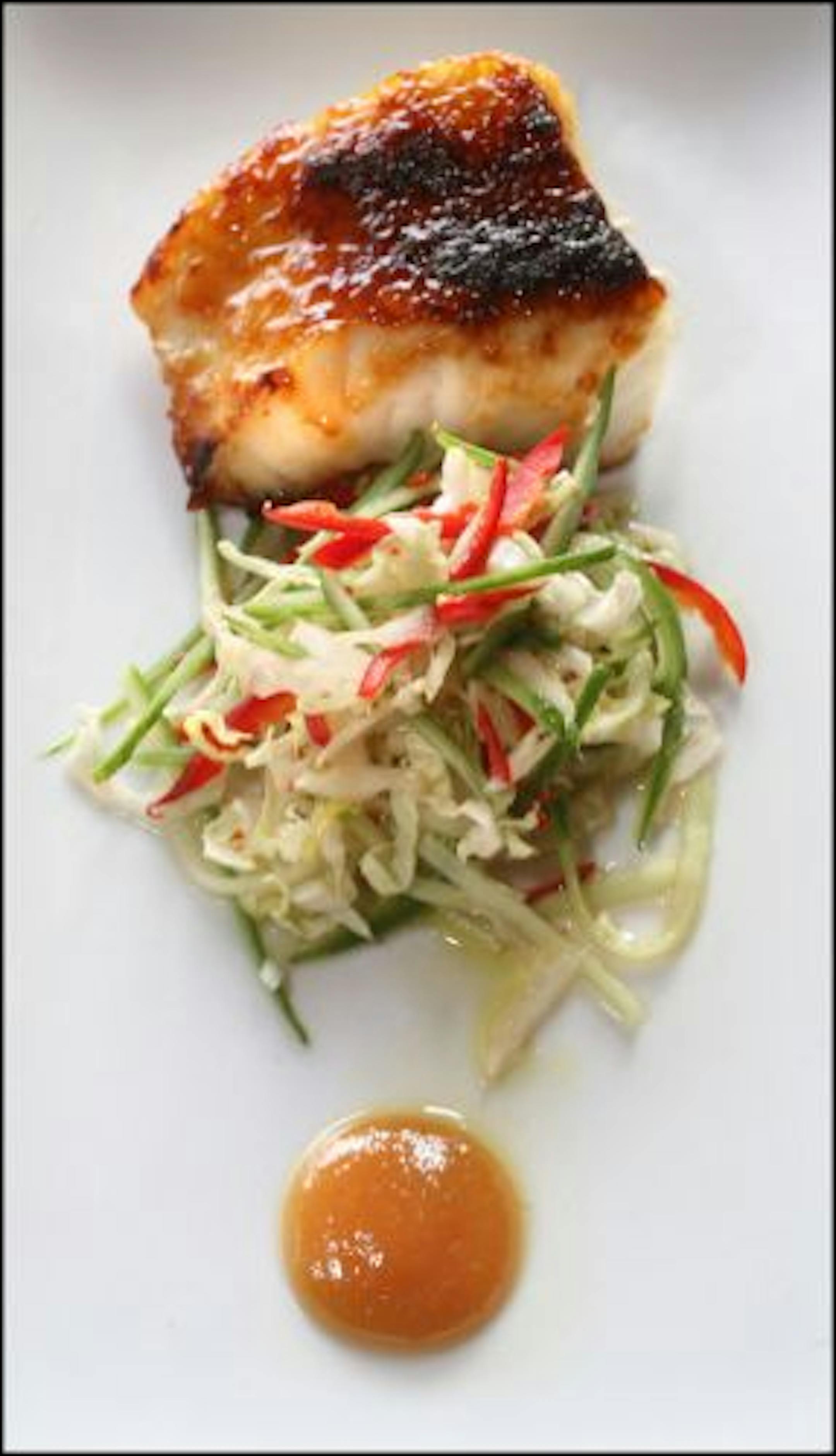 Miso-marinated sea bass at Bar Lurcat