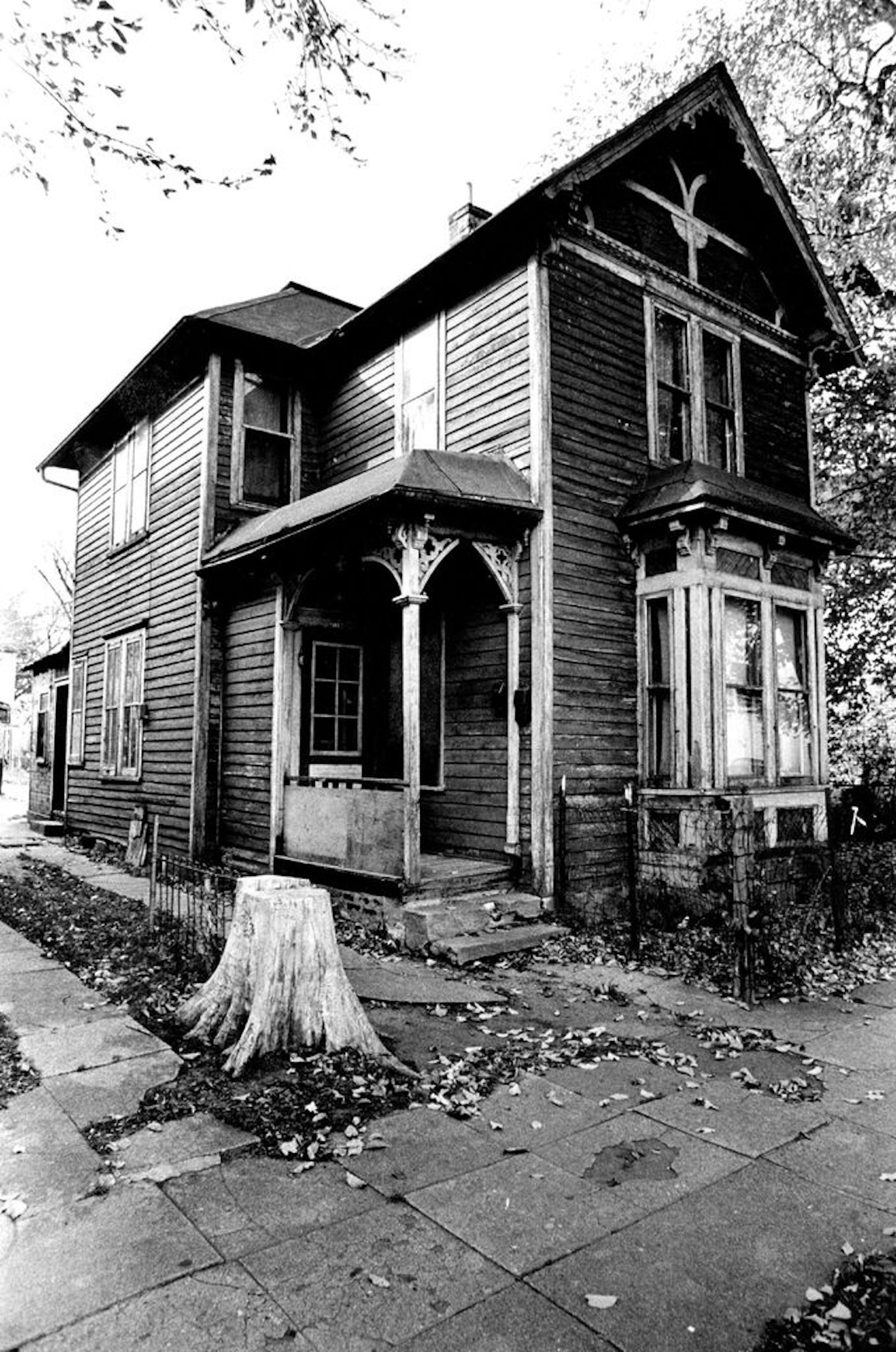 November 19, 1972 Age and neglect have taken their toll. Preservationists and the city agree that there's no way to save this gingerbread delight at 2012 Milwaukee Av. Richard Olsenius, Minneapolis Star Tribune; Minneapolis Sunday Tribune