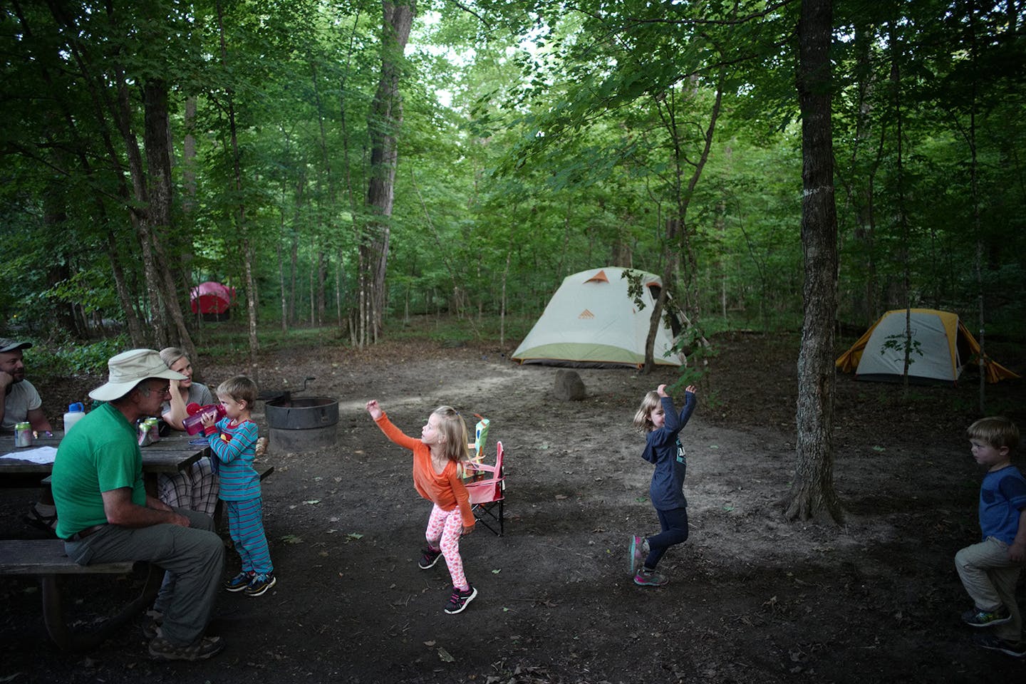 A family outing at William O'Brien State Park.