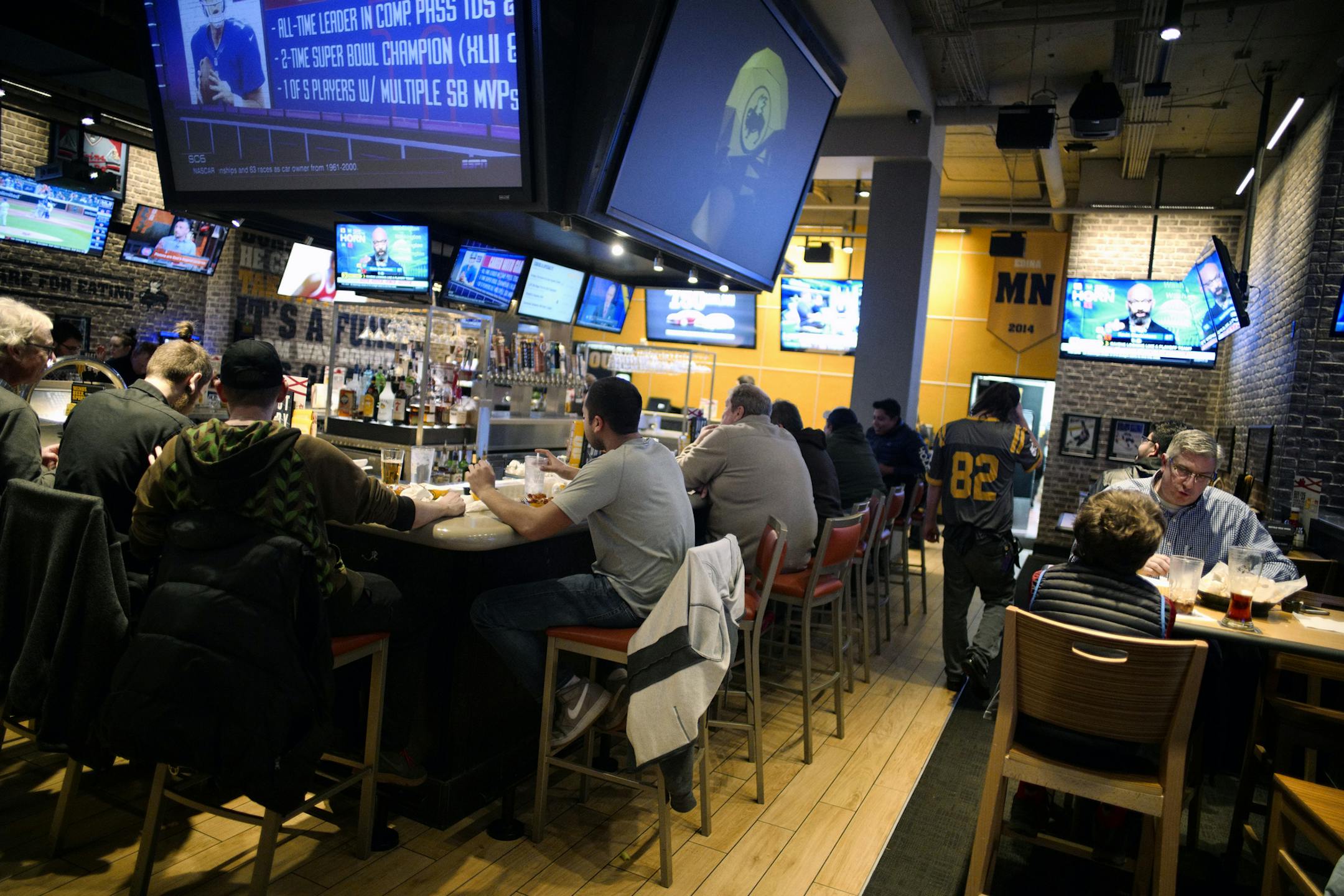 The Southdale location of Buffalo Wild Wings has its regulars.] Arby's is taking over Buffalo Wild Wings. Richard Tsong-Taatarii/rtsong-taatarii@startribune.com