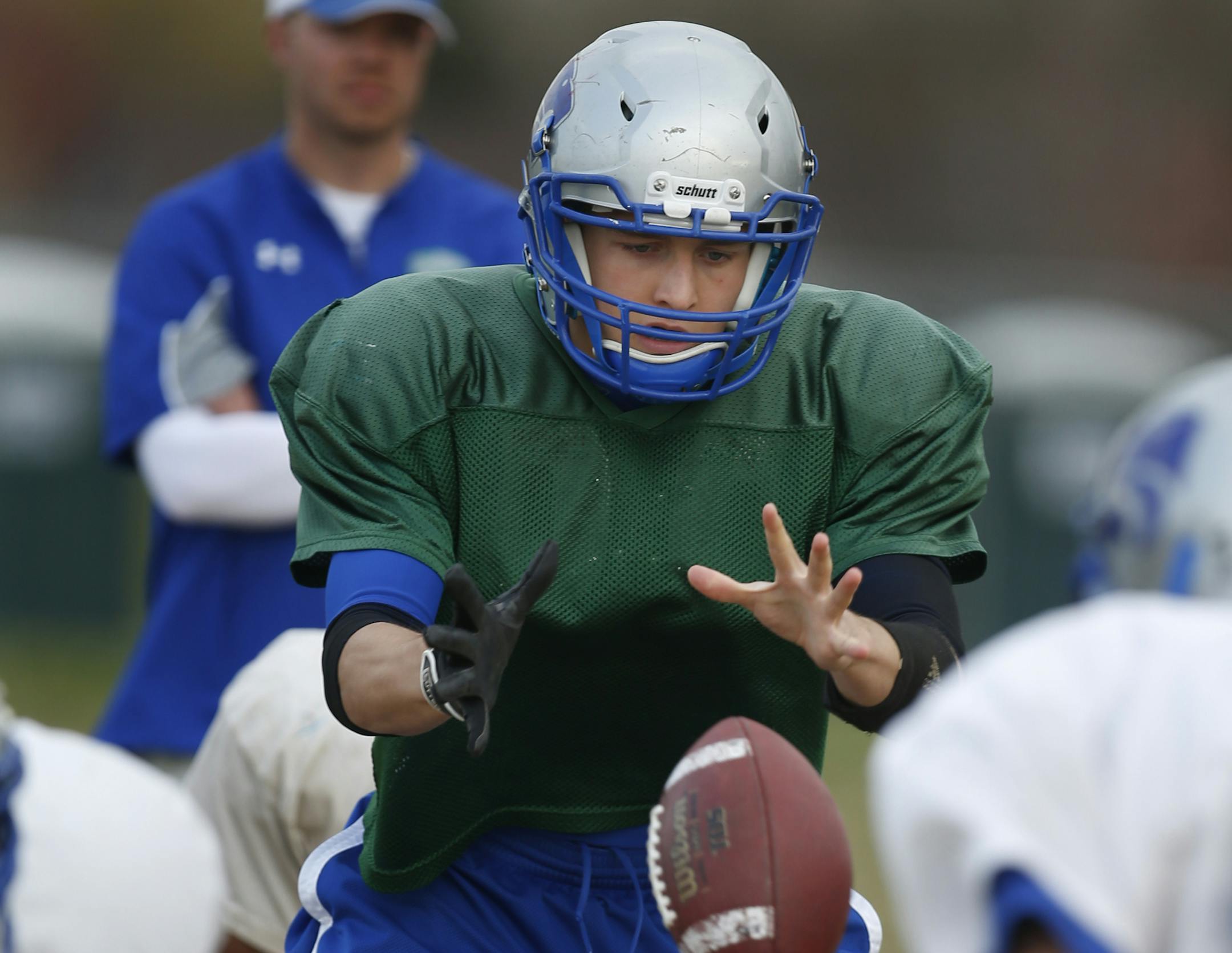 Sam Zenner, QB, heads the offense for Eagan's varsity football team .Richard Tsong-Taatarii/rtsong- taatarii@startribune.com
