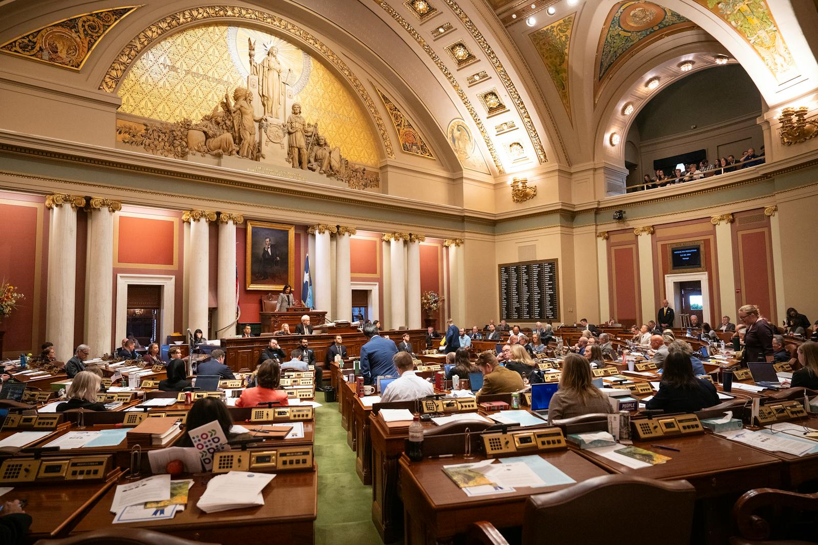 House Speaker Lisa Demuth, R-Cold Spring, presides during the last day of the legislative session.