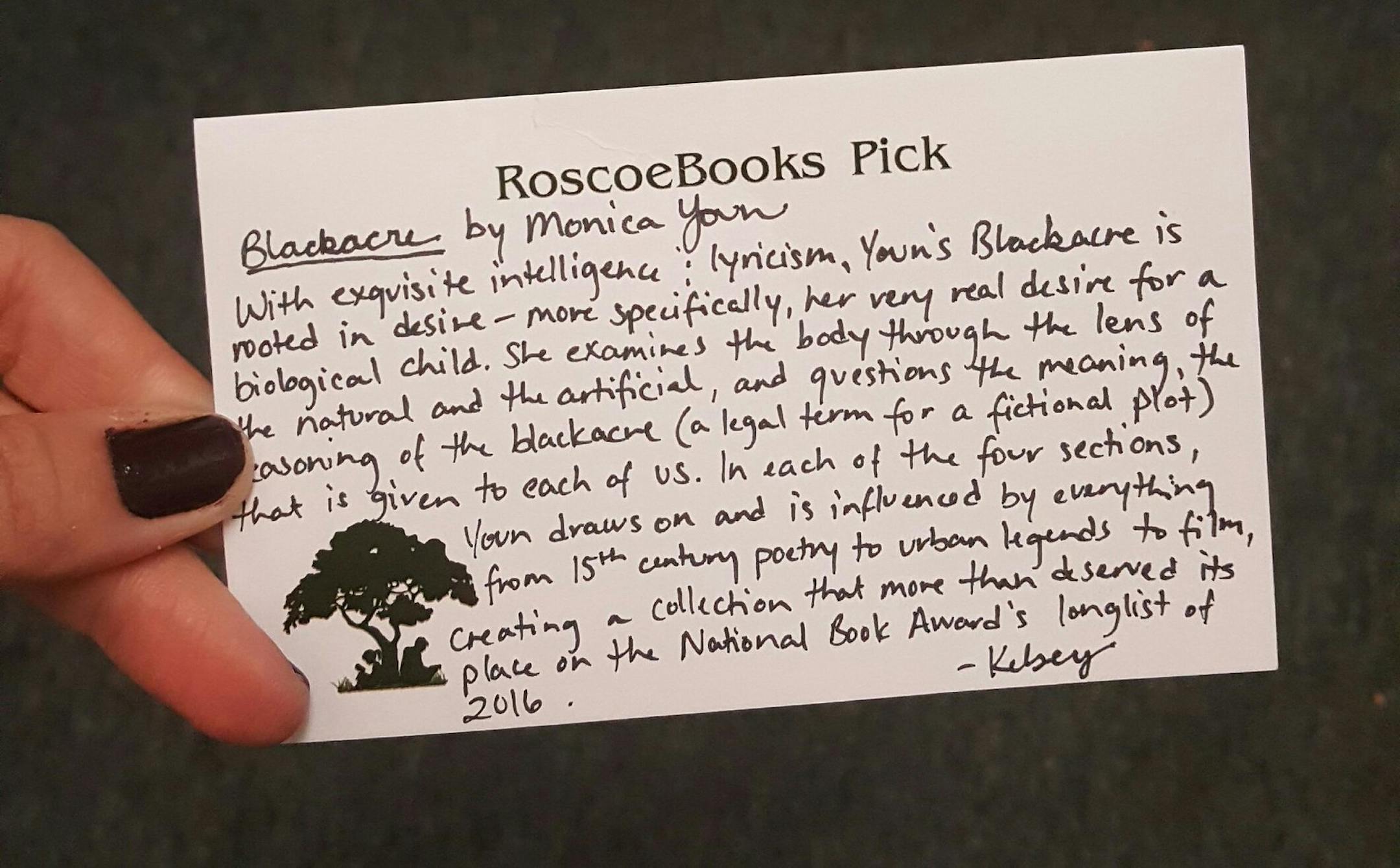 Shelftalker, Roscoe Books, Chicago