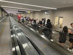Lines were still long at 11:30 p.m. Monday at Delta’s rebooking counter at Minneapolis-St. Paul International Airport.