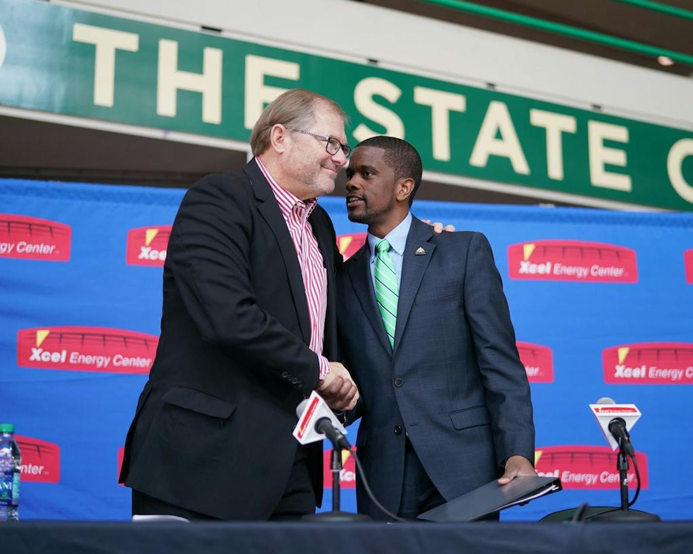 Minnesota Wild owner Craig Leipold and St. Paul Mayor Melvin Carter announced a lease extension that will keep the Minnesota Wild at the Xcel Energy Center through 2035.