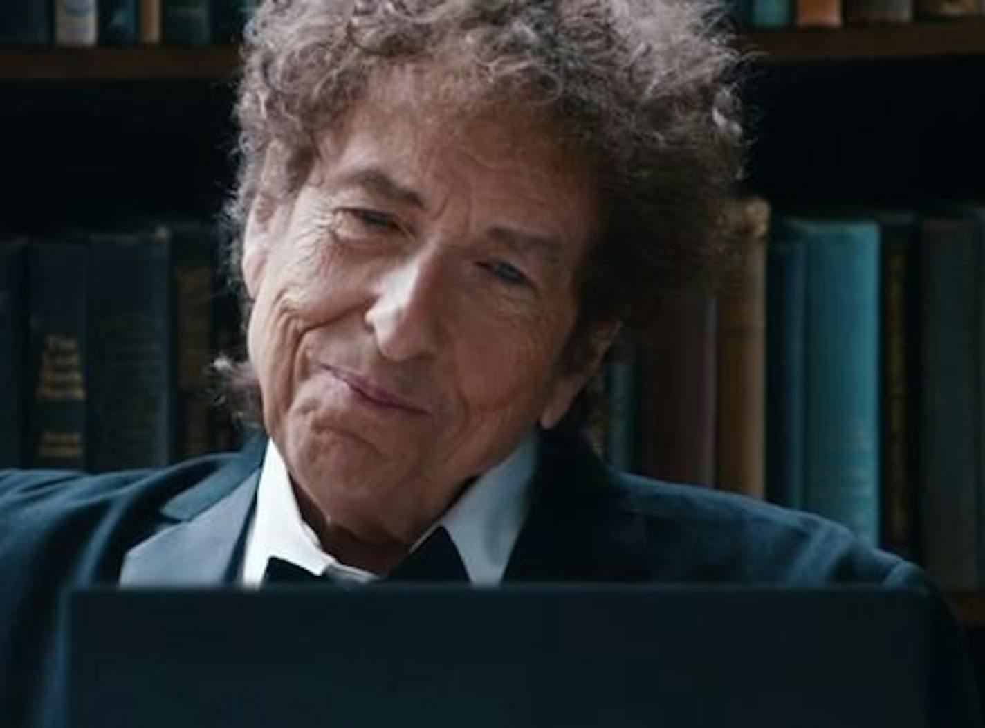 Screengrab of IBM commercial featuring Bob Dylan.