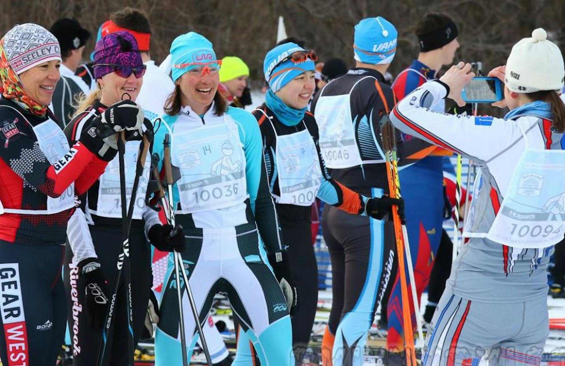 Say skis! Loppet competitors found a photo opportunity in 2017.