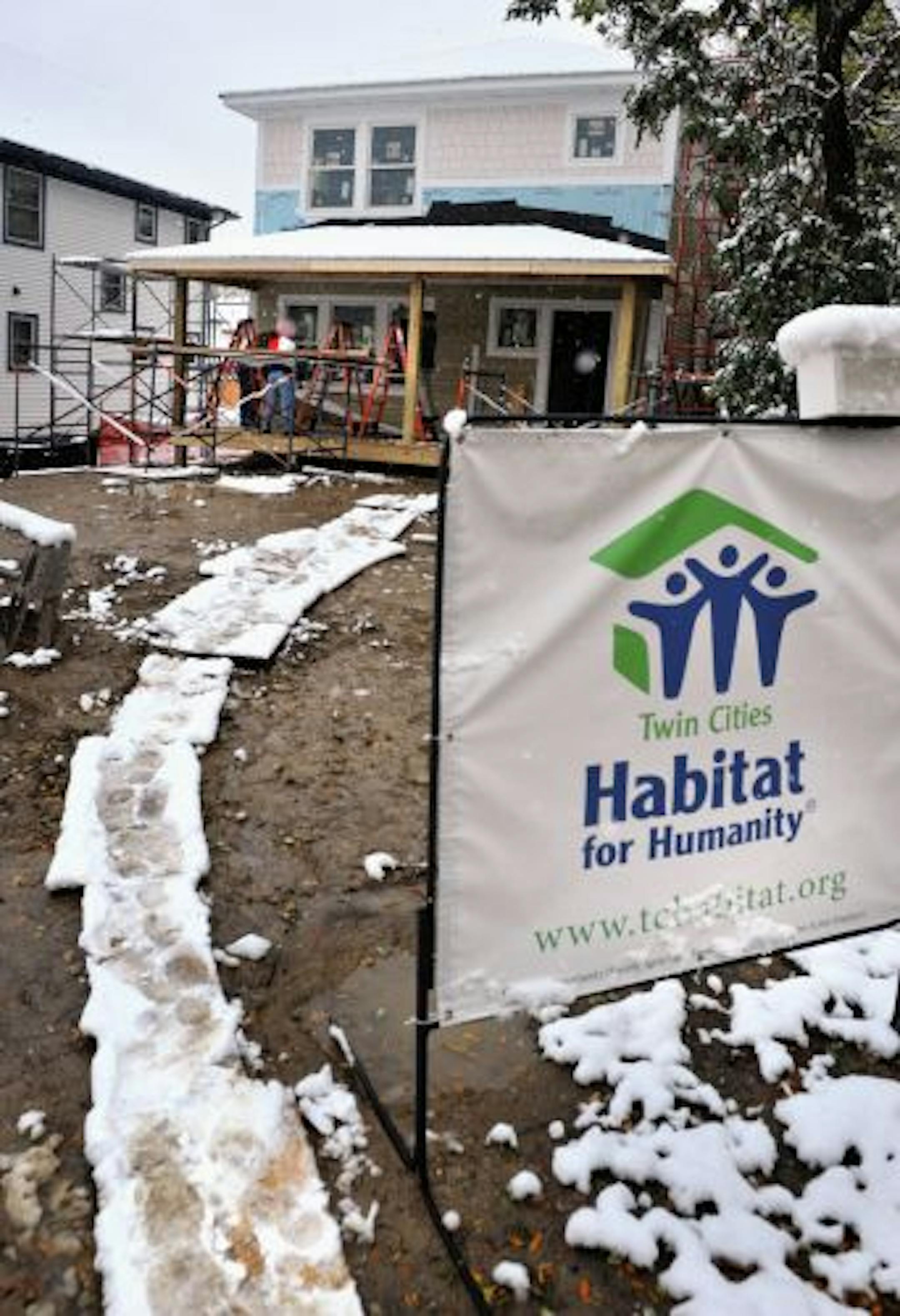 Habitat for Humanity on Friday started its 2,000th home. The milestone house will go up in north Minneapolis.