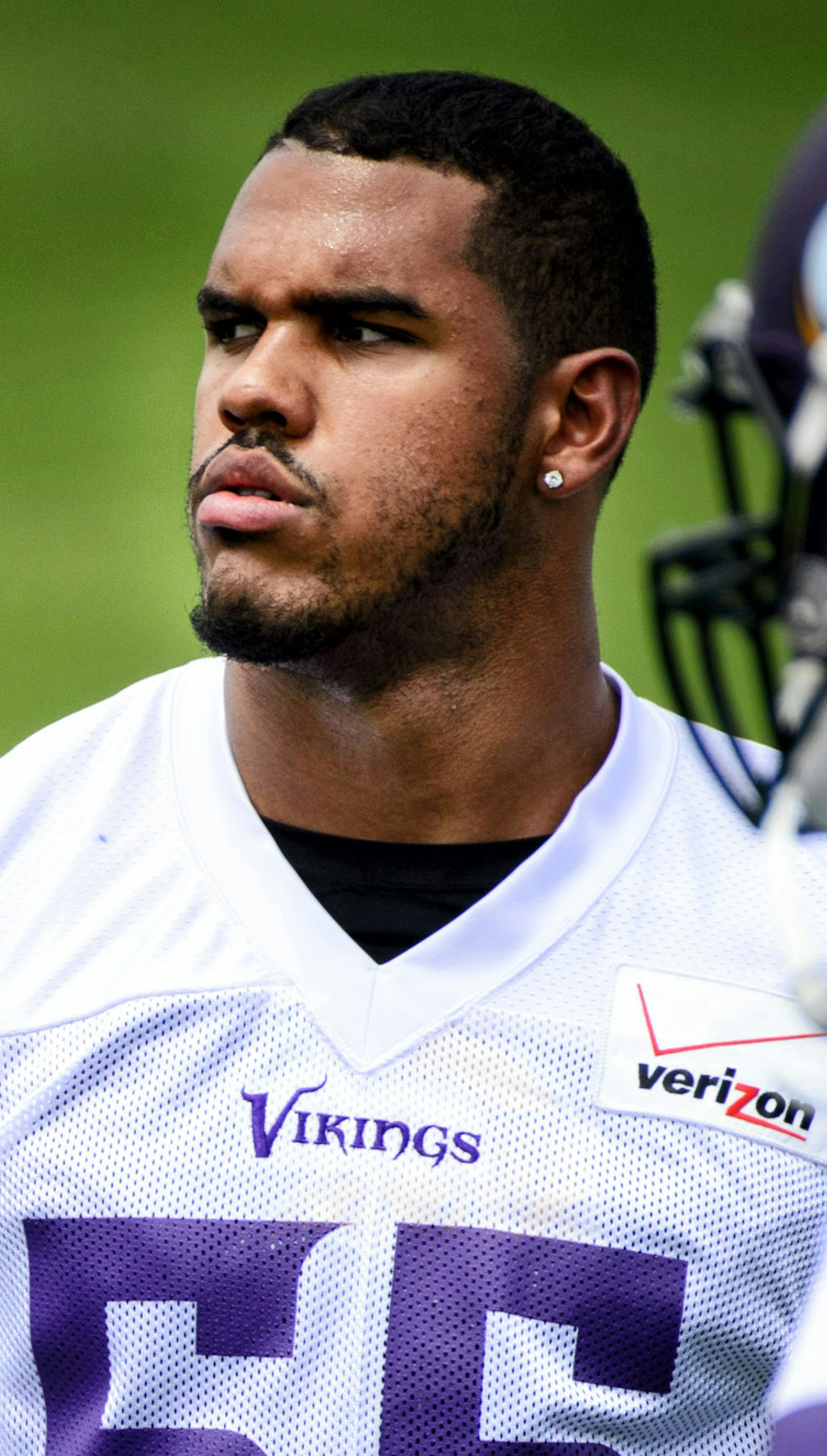 #55 Linebacker Anthony Barr. Vikings mini-camp in Winter Park. ] GLEN STUBBE * gstubbe@startribune.com Tuesday June 17, 2014 ORG XMIT: MIN1406171803580184
