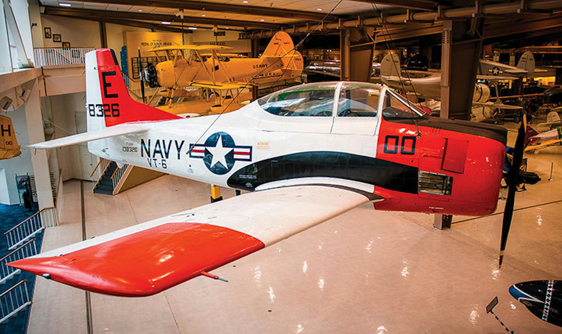 A T-28 Trojan, similar to the one that crashed over the weekend near the Moorhead airport.