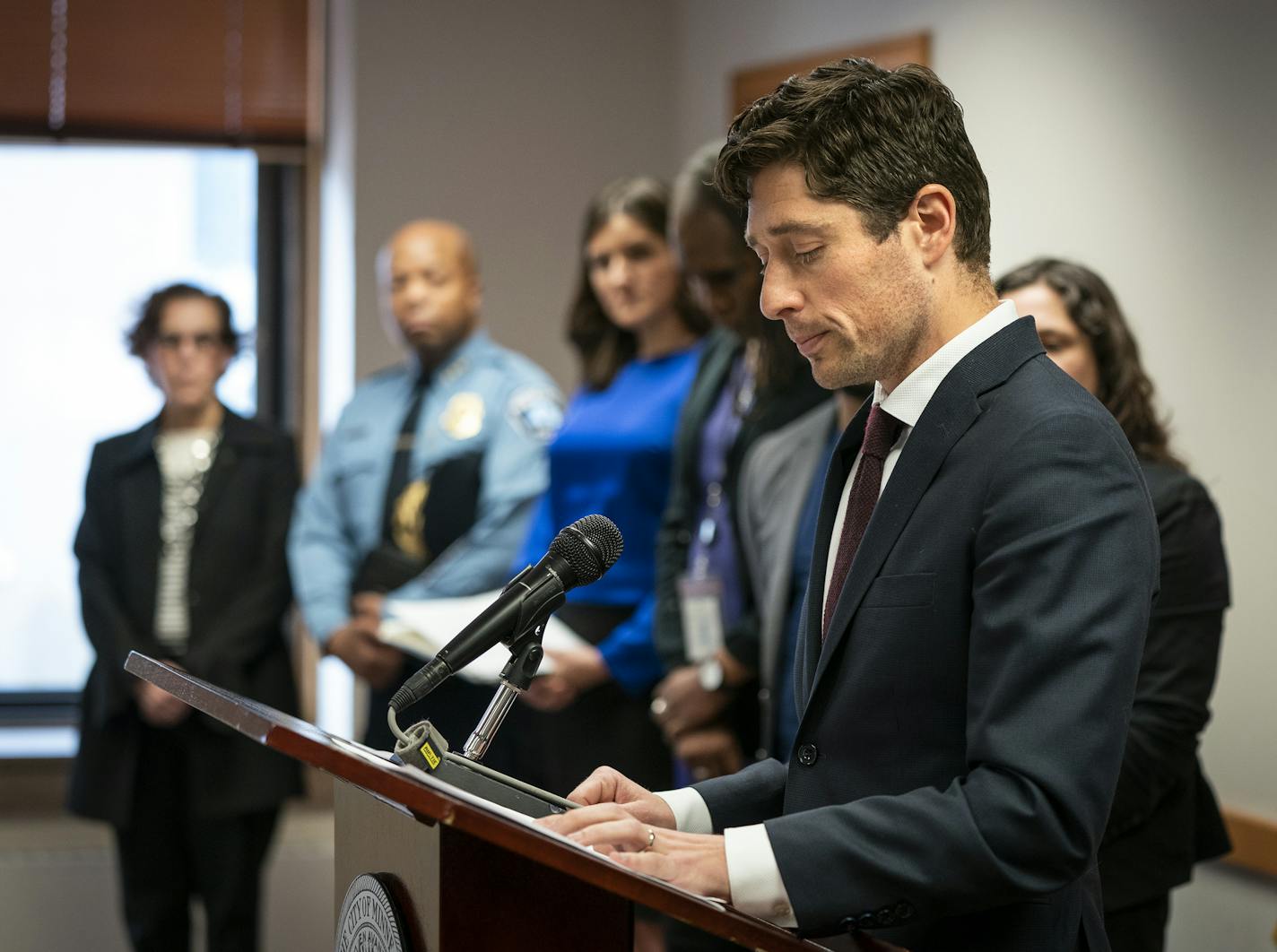 Minneapolis Mayor Jacob Frey announces the settlement. ] LEILA NAVIDI &#xa5; leila.navidi@startribune.com BACKGROUND INFORMATION: Minneapolis Mayor Jacob Frey, with the full city council and Minneapolis Police chief Medaria Arradondo, announced the city of Minneapolis will pay the family of Justine Ruszczyk Damond a record $20 million to settle a lawsuit over her July 15, 2017 shooting death by a Minneapolis police officer, during a press conference at City Hall in Minneapolis on Friday, May 3,