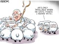 Sack cartoon: The pope on the climate