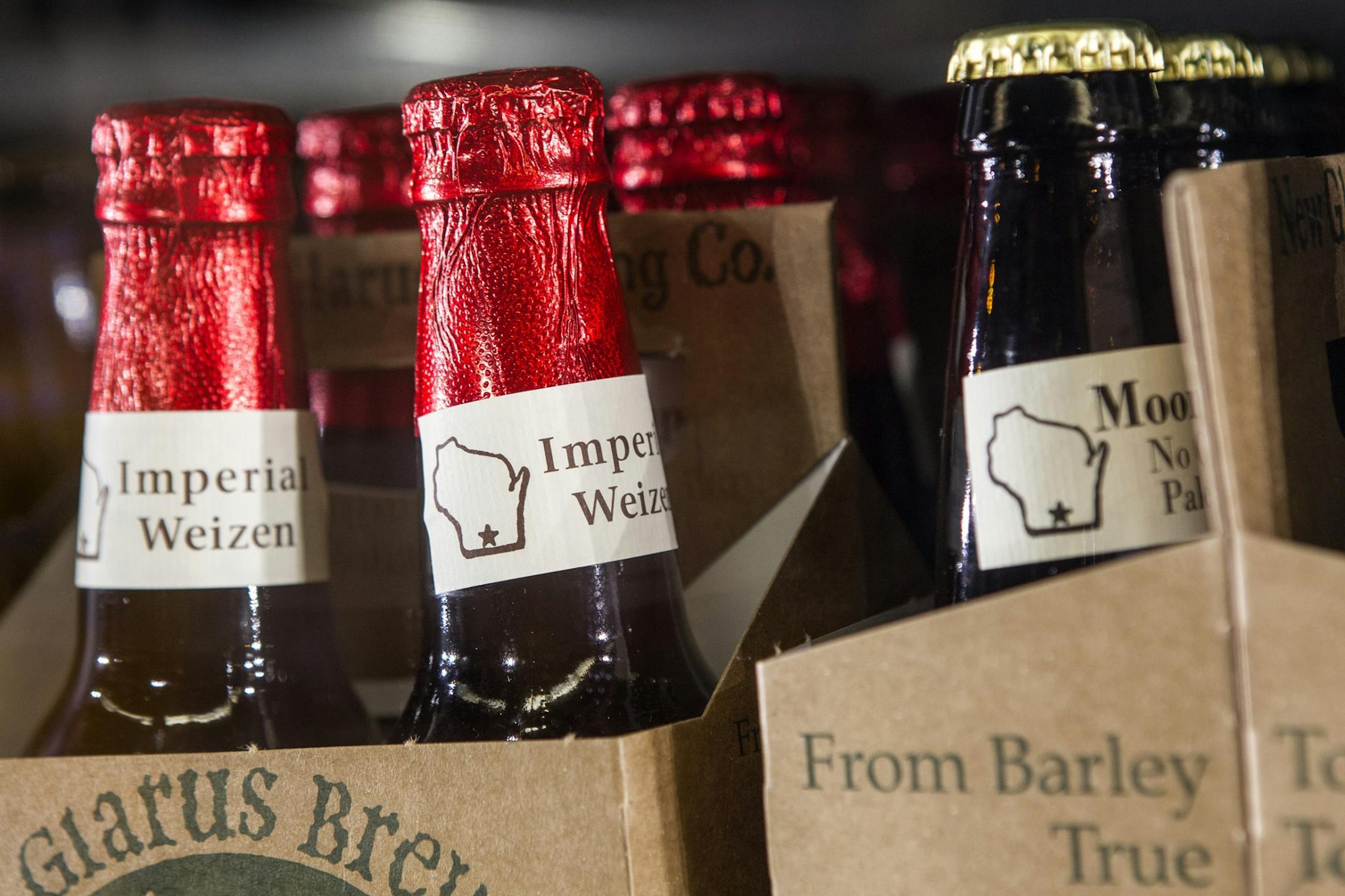 New Glarus beers are not available in Minnesota but can be purchased in nearby Hudson, WI. Photographed September 22, 2013.