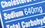Read food labels to see how much sodium per serving.