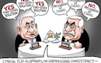 Sack cartoon: Mideast leadership