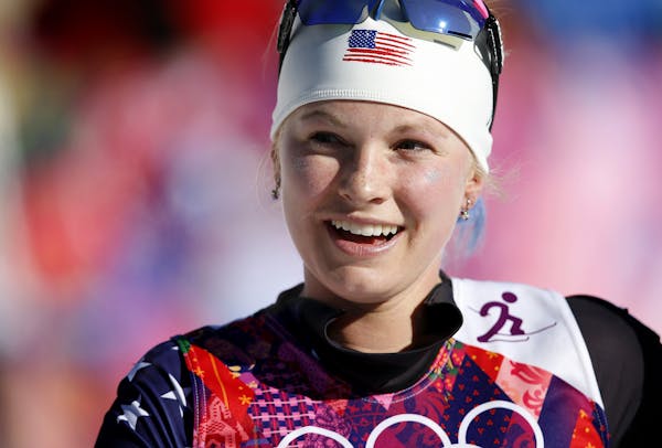 Jessie Diggins (Afton, Minn.) used a strong performance in the free portion of the women's skiathlon event to finish eighth in competition at the Laur