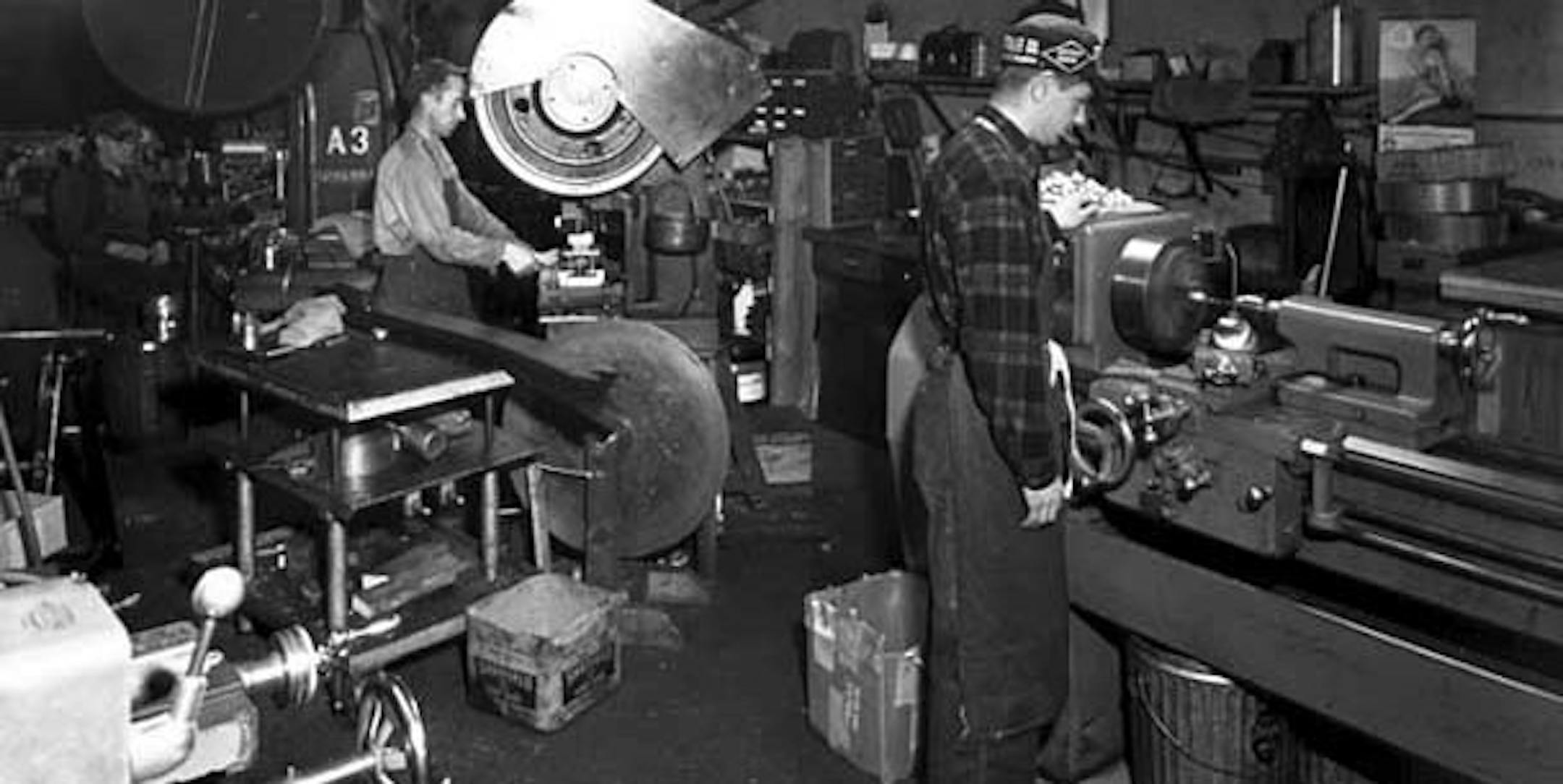 This 1959 photo from the Minnesota Historical Society shows workers at Neilsen Products Co. in Lake Elmo. More than 50 years later, trichloroethylene used at the metal fabricating firm is causing health concerns in Baytown and West Lakeland townships.