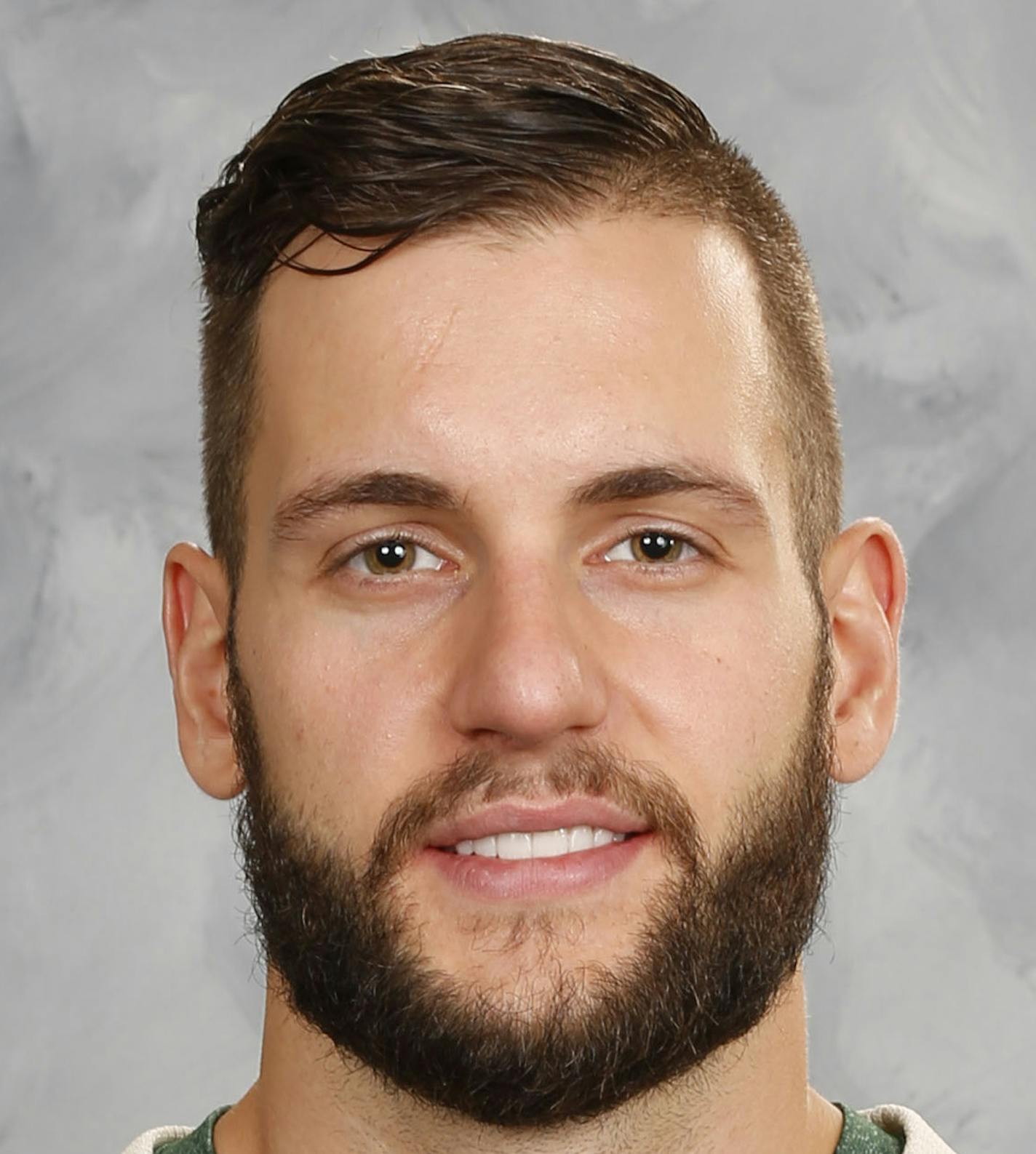 ST. PAUL, MN - SEPTEMBER 22: Marco Scandella #6 of the Minnesota Wild poses for his official headshot for the 2016-2017 season on September 22, 2016 at the Xcel Energy Center in St. Paul, Minnesota. (Andy King/NHLI via Getty Images) *** Local Caption *** Marco Scandella ORG XMIT: 670947917