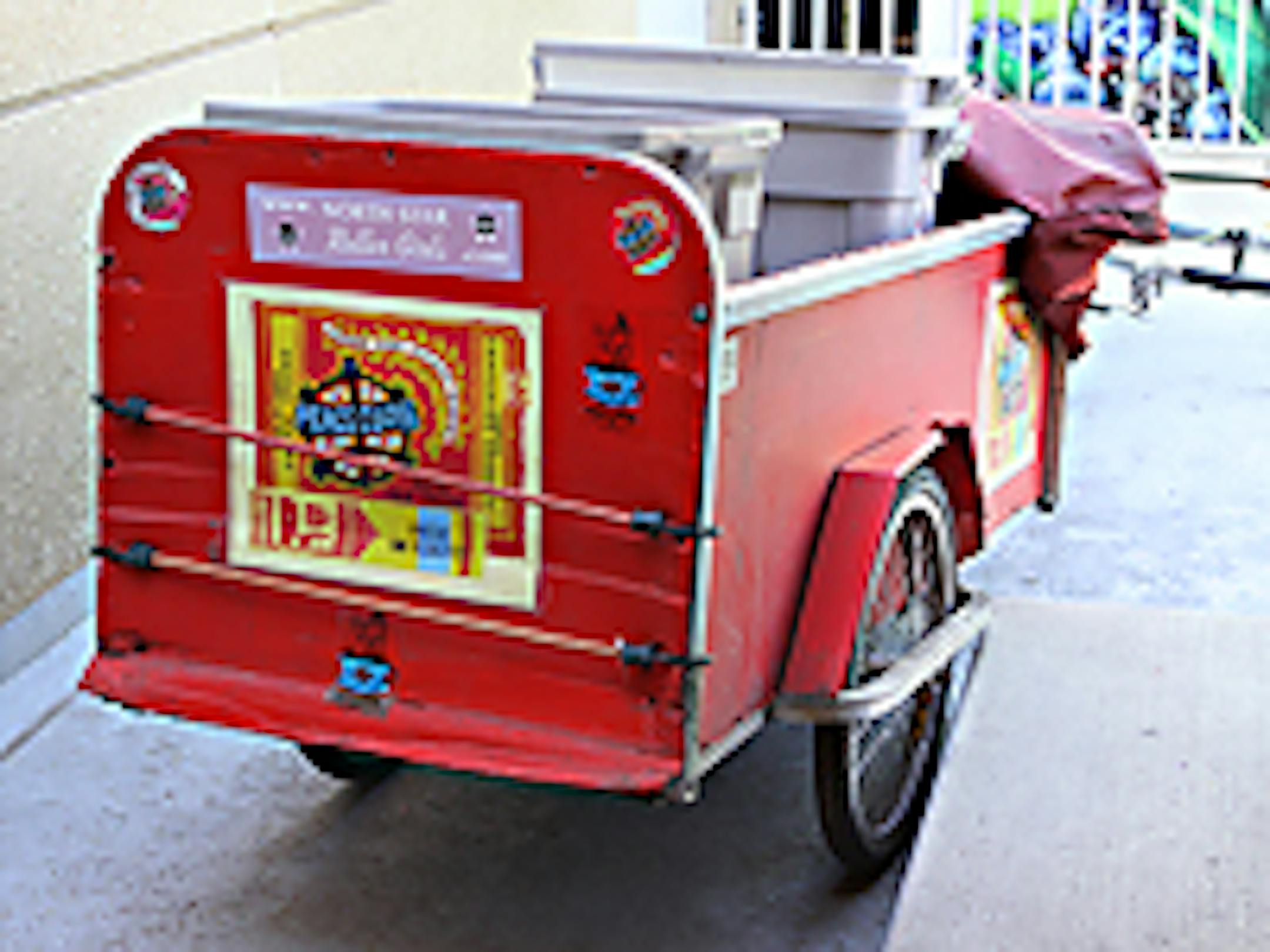 Peace Coffee is transported around the Twin Cities via messenger bike.
