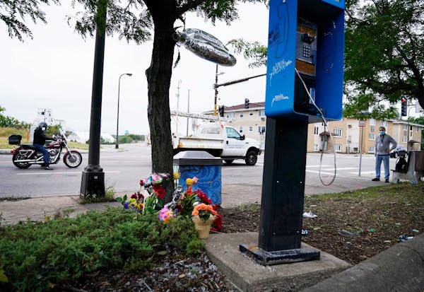 A memorial for the man killed in the Camden neighborhood when he was caught up in a violent crash involving a Minneapolis police squad car pursuing a 