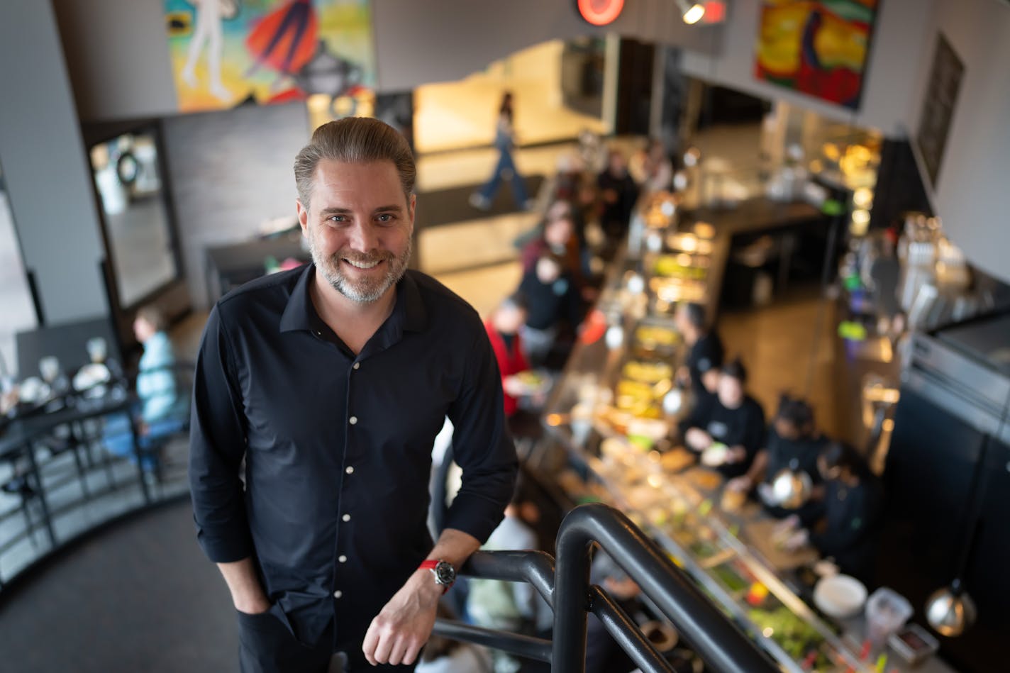 Bryce Quinn, co-owner of Cafe Latte and Bread &amp; Chocolate in St. Paul.